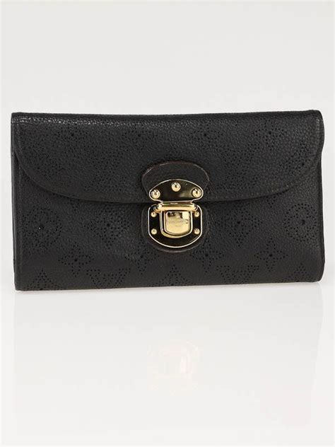 LOUIS VUITTON Mahina Amelia Wallet Black 